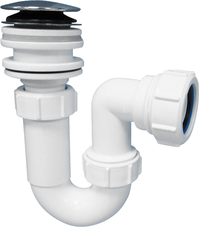 McAlpine BK2 All in One Fast Fix Basin Clicker Waste with Tubular Trap - Getplumb