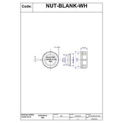 McAlpine Blanking Nut D.1" - NUT - BLANK - WH - Getplumb