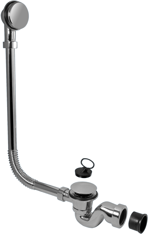 McAlpine BRASSTRAP25CP 42mm x 25mm Seal Bath Trap and Overflow C/P Brass - Getplumb
