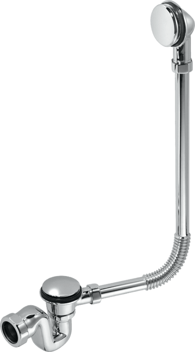 McAlpine BRASSTRAP50CP 42mm x 50mm Seal Bath Trap and Overflow C/P Brass - Getplumb