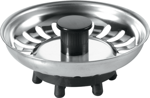 McAlpine BSKTOP Stainless Steel Basket Strainer Plug | Rubber Sealed | 80mm - Getplumb