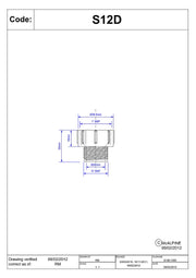 McAlpine BSP Coupling - 1" Female x 0.75" Male - S12D - Getplumb