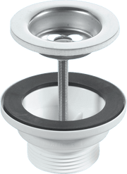 McAlpine BSW1PC 1¼" Centre Pin Basin Waste with Chain - Getplumb