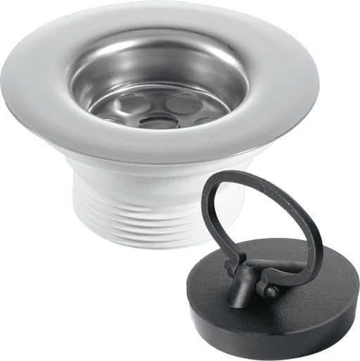 McAlpine BSW6PR 1.5" Sink Waste 85mm Flange with BP4H Plug - Getplumb