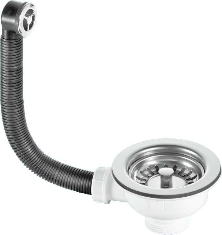 McAlpine BSWCLSOFSS Basket Strainer Waste with Spring - Loaded Plug & Integrated Overflow - Getplumb