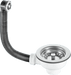 McAlpine BSWCLSOFSS Basket Strainer Waste with Spring - Loaded Plug & Integrated Overflow - Getplumb