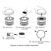 McAlpine CARBON-CAR Replacement Carbon Cartridge for MACFILTER - Getplumb