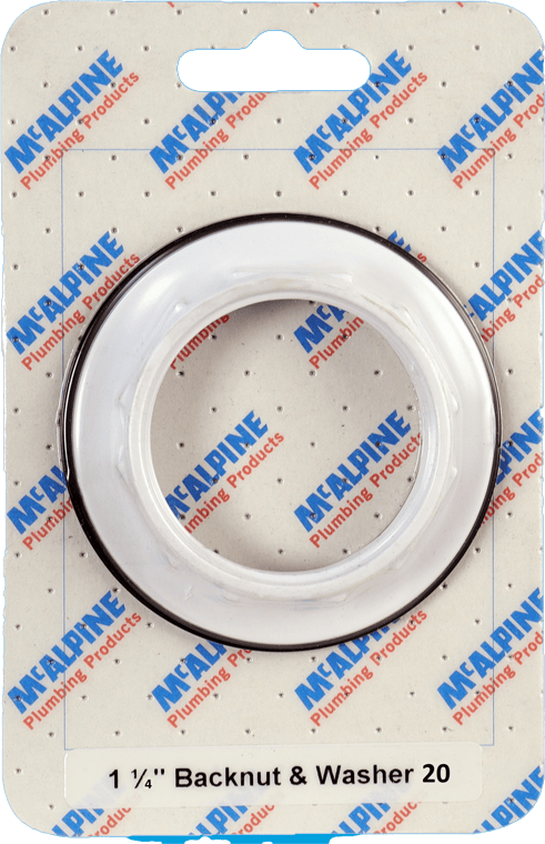 McAlpine CARD20 No.20 Handipak 1.25" Backnut and Washer - Getplumb