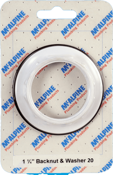 McAlpine CARD20 No.20 Handipak 1.25" Backnut and Washer - Getplumb