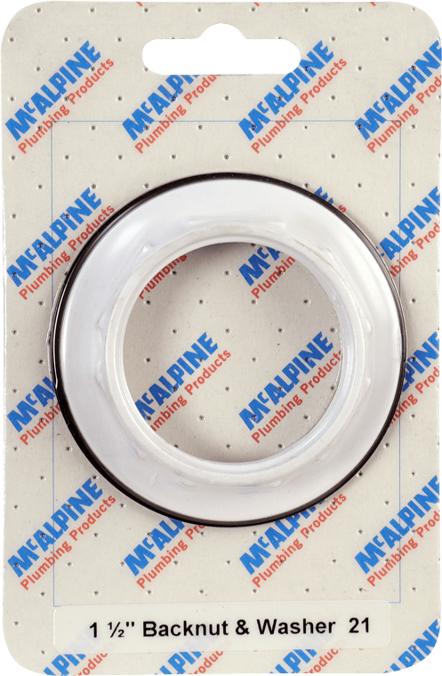 McAlpine CARD21 No.21 Handipak 1.5" Backnut and Washer - Getplumb