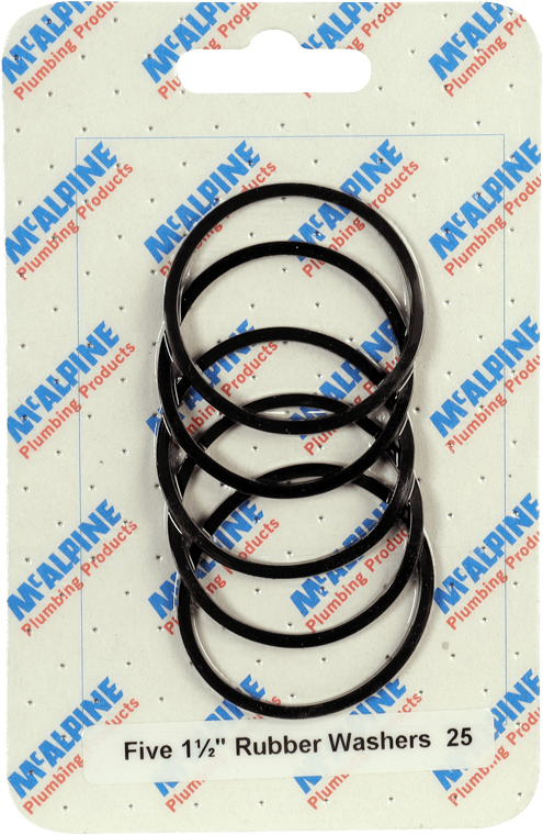 McAlpine CARD25 No.25 Handipak 5x 1.5" Rubber Washers - Getplumb