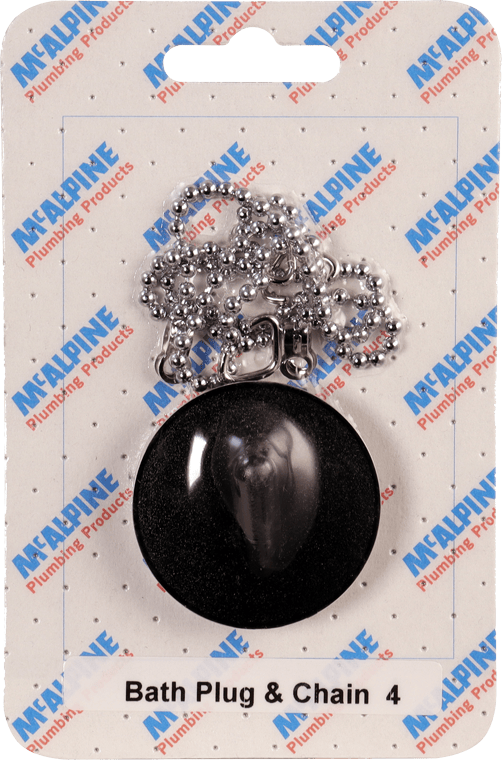 McAlpine CARD4 No.4 Handipak Bath plug and Chain - Getplumb
