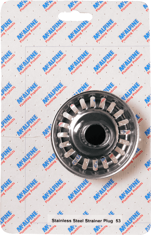 McAlpine CARD53 No.53 Handipak Stainless Steel Strainer Plug - Getplumb