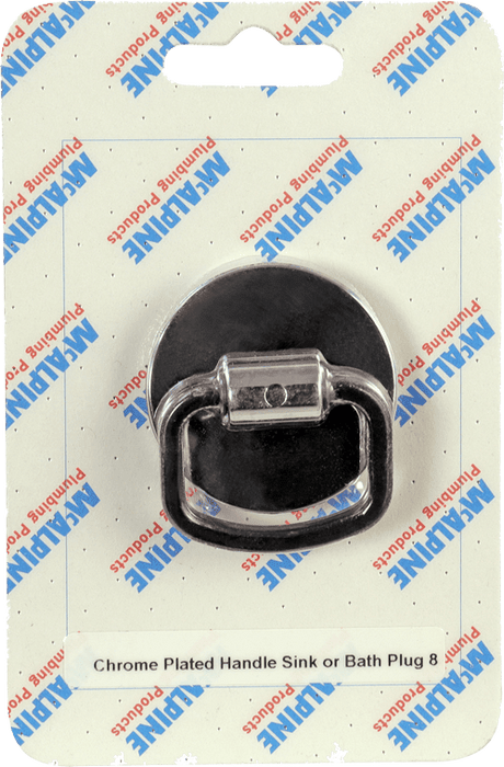 McAlpine CARD8 No.8 Handipak C/P Handle Sink or Bath Plug - Getplumb
