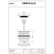 McAlpine CBW70CLK Spring Loaded Bath Waste - Getplumb