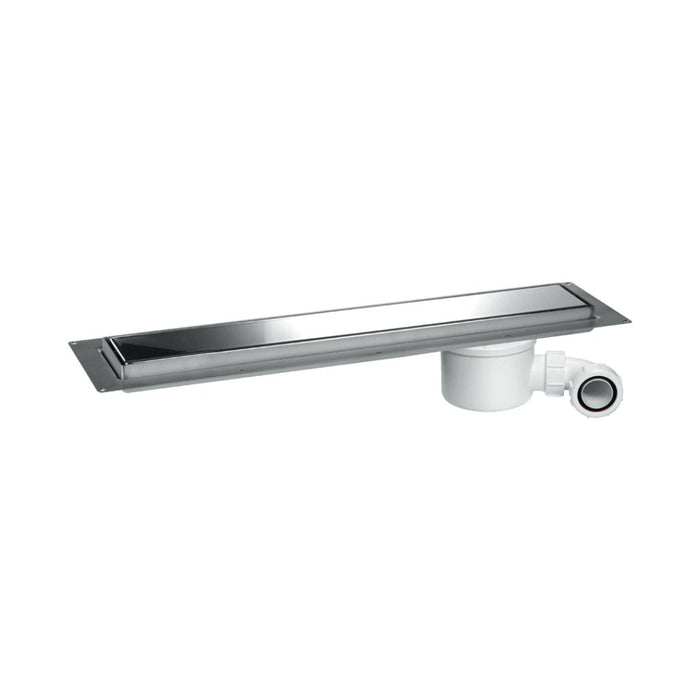 McAlpine CD800P 800mm Polished Finish Channel Drain for Wetrooms with Tileable Grate - Getplumb