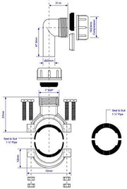 McAlpine CLAMP1GR Grey Auxiliary Fitting - Getplumb