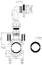 McAlpine CLAMP1WH White Auxiliary Fitting - Getplumb