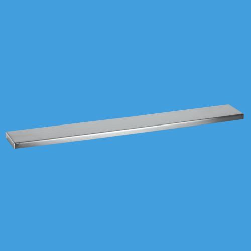 McAlpine COV600B 600mm Brushed Finish Channel Drain Cover Plate - Getplumb