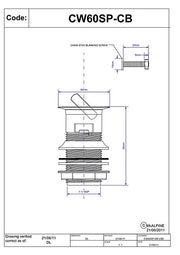 McAlpine CW60SPCB 1.25" Basin Waste with Swivel Plug - Getplumb