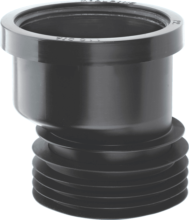 McAlpine DC1BLOS 110mm Offset Drain Connector Black - Getplumb