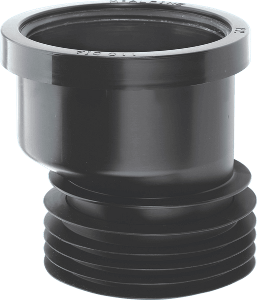 McAlpine DC1BLOS 110mm Offset Drain Connector Black - Getplumb