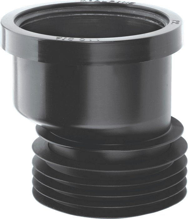 McAlpine DC1BLOS 110mm Offset Drain Connector Black - Getplumb