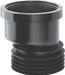 McAlpine DC1BLOS 110mm Offset Drain Connector Black - Getplumb