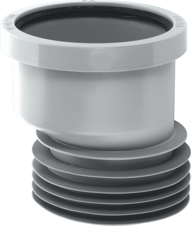 McAlpine DC1GROS 110mm Offset Drain Connector Grey - Getplumb