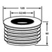 McAlpine DC2BL rubber drain connector for 1.1/4" & 1.1/2" waste - Getplumb