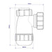 McAlpine E10 1.25" Bottle Trap 50mm Seal - Getplumb
