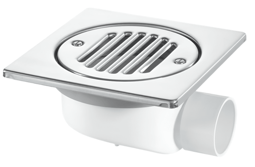 McAlpine FD90 - T6SS Untrapped Floor Gully – Stainless Steel Grating for Efficient Drainage - Getplumb