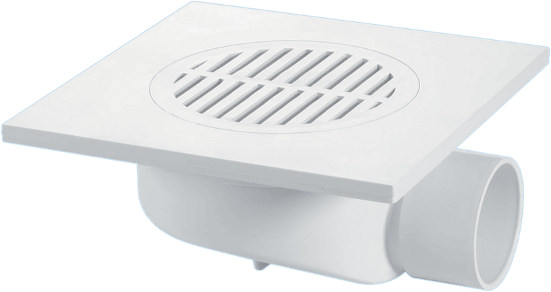 McAlpine FD90T6WH Untrapped Floor Gulley White - Getplumb