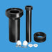 McAlpine FPKIT - 3 Universal WC Frame Inlet & Outlet Connector Kit Wall Hung Toilet Pan - Getplumb