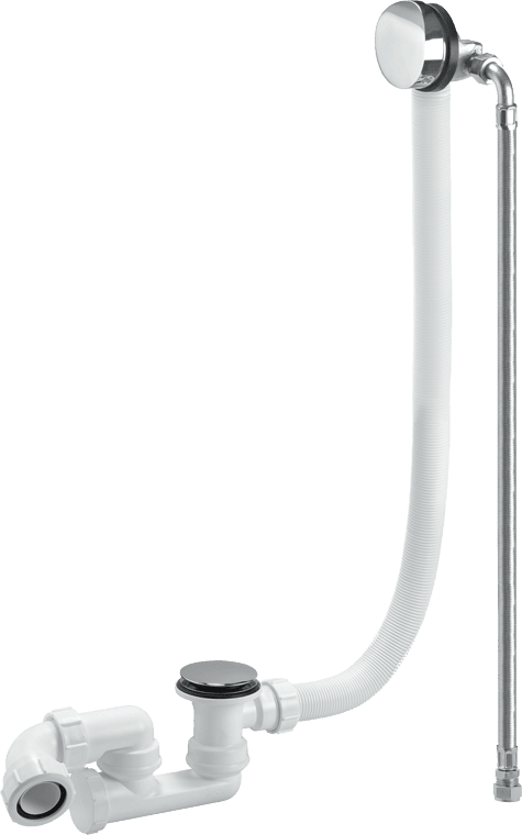 McAlpine HCN3365UK 1.5" Bath Trap w/ SpringLoaded Plug, Filler and O/F - Getplumb