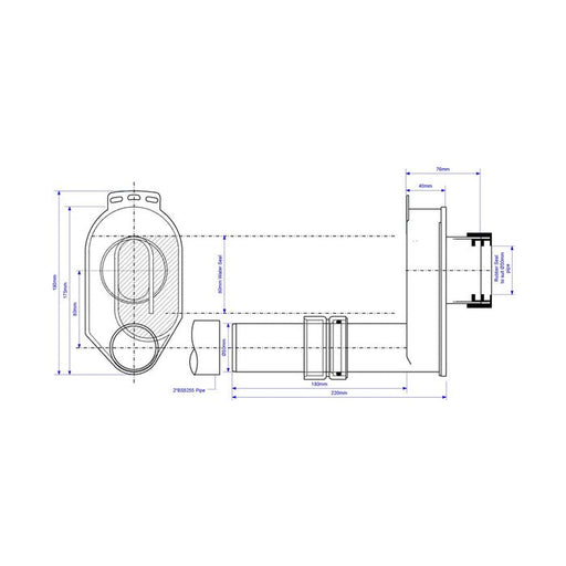 McAlpine HCUP50UK 2" Urinal P Trap Syphonic - Getplumb