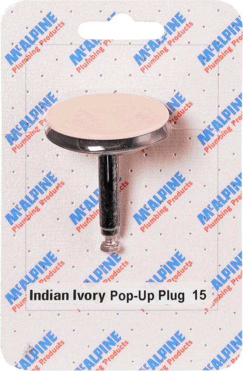 McAlpine Indian Ivory Pop - Up Drain Plug - Getplumb