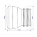 McAlpine MAC1 4" Straight Pan Connector - Getplumb