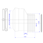 McAlpine MAC4 4" 20mm Offset Pan Connector - Getplumb