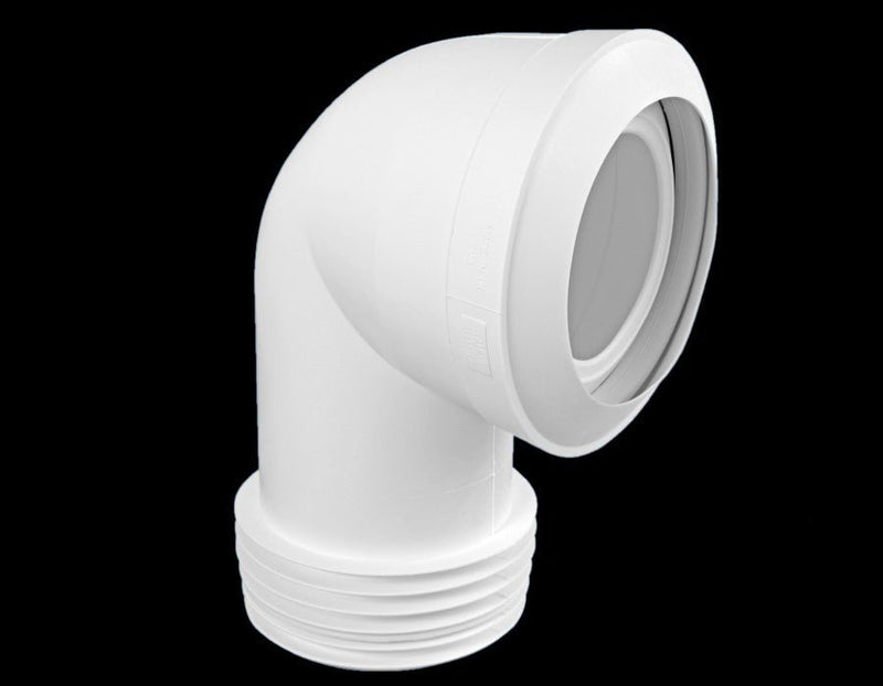 McAlpine MAC8 4" 90deg Bent Pan Connector - Getplumb