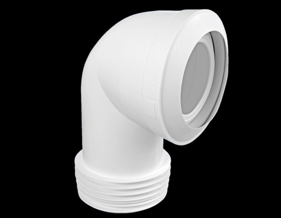 McAlpine MAC8 4" 90deg Bent Pan Connector - Getplumb