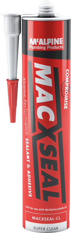 McAlpine MACXSEALCL Clear Hybrid Sealant and Adhesive - Getplumb