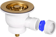 McAlpine MBS85PVD Mini Basket Strainer Waste Gold - Getplumb