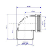 McAlpine MS4 Multifit 90deg Bend 1.25" - Getplumb