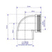 McAlpine MS4 Multifit 90deg Bend 1.25" - Getplumb