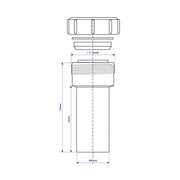 McAlpine MT18L 1.5" Multifit x Plain End Straight Connector - Getplumb