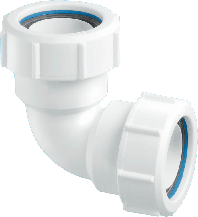 McAlpine MZ4 2" Multifit 90° Bend – Waste Pipe Connector - Getplumb