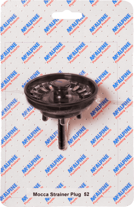 McAlpine No. 52 Handipak Mocca Strainer Plug - CARD52 - Getplumb