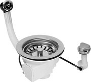 McAlpine PUFS113CP PopUp Basket Strainer Waste with Overflow C/P - Getplumb