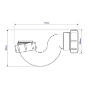 McAlpine Q10 1.5" Shallow Seal Bath Trap (19mm) - Getplumb